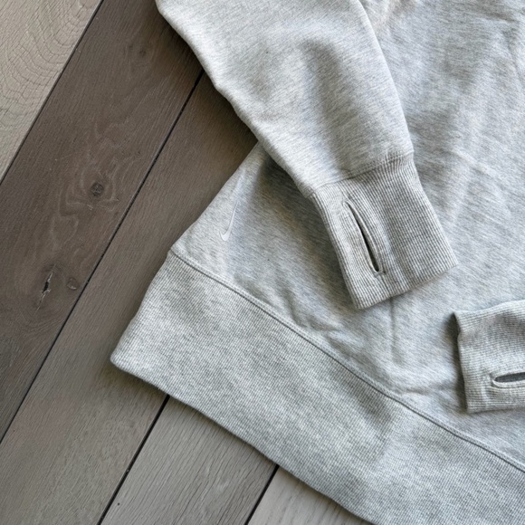 Nike Yoga Full Zip Asymmetrical Light Grey Womens Hoodie | Size: Medium - Picture 7 of 8